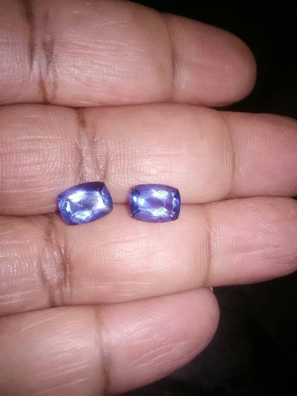 Natural Pair Chinese Color Change Fluorites VVS 4.0ct